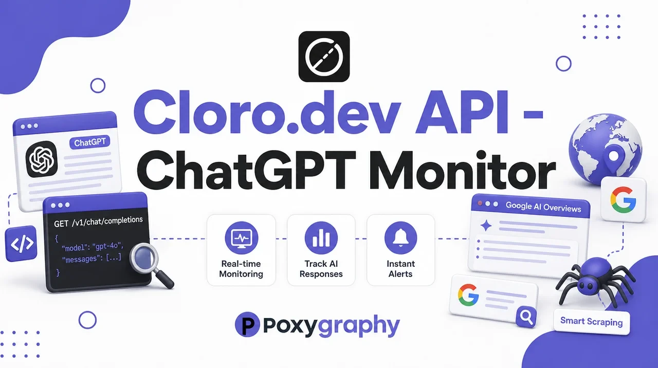 Cloro.dev ChatGPT Monitor API Tutorial Cover