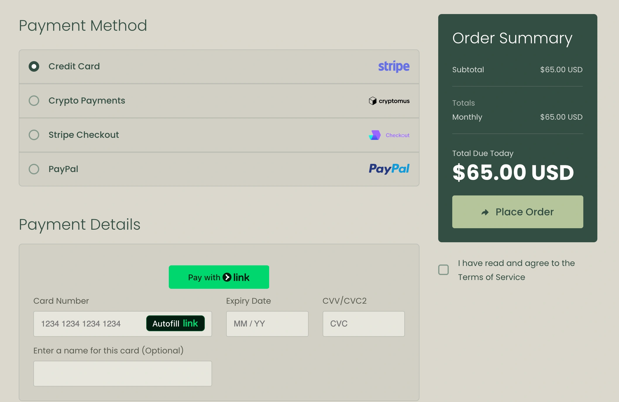 HypeProxies Payment Page