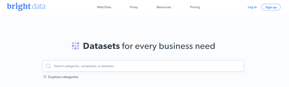 bright data datasets